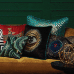 Eye Velvet cushion cover 16x16 inch