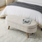 Walker Edison | Ottoman Oval Storage Bench - Image 5