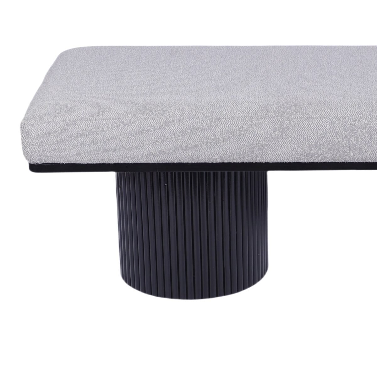 Walker Edison | Fluted Base Upholstered Bench - Image 7