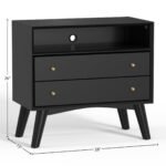 Flynn Large Nightstand, Black - Image 6