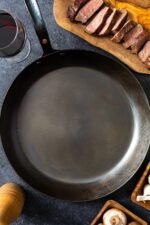 12" Round Carbon Steel Skillet - Hand Forged - Image 3