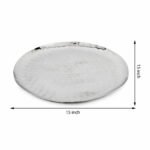 Full Polished Stainless Steel 14" Round Service Tray - Image 4