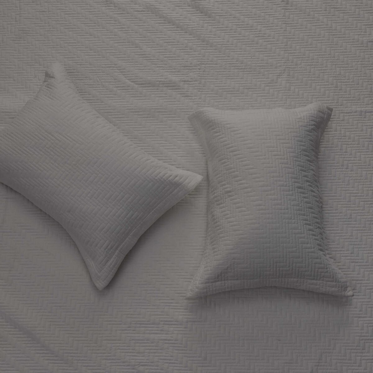 3-Piece Herringbone Stitched Quilt - Louise Collection - Image 10