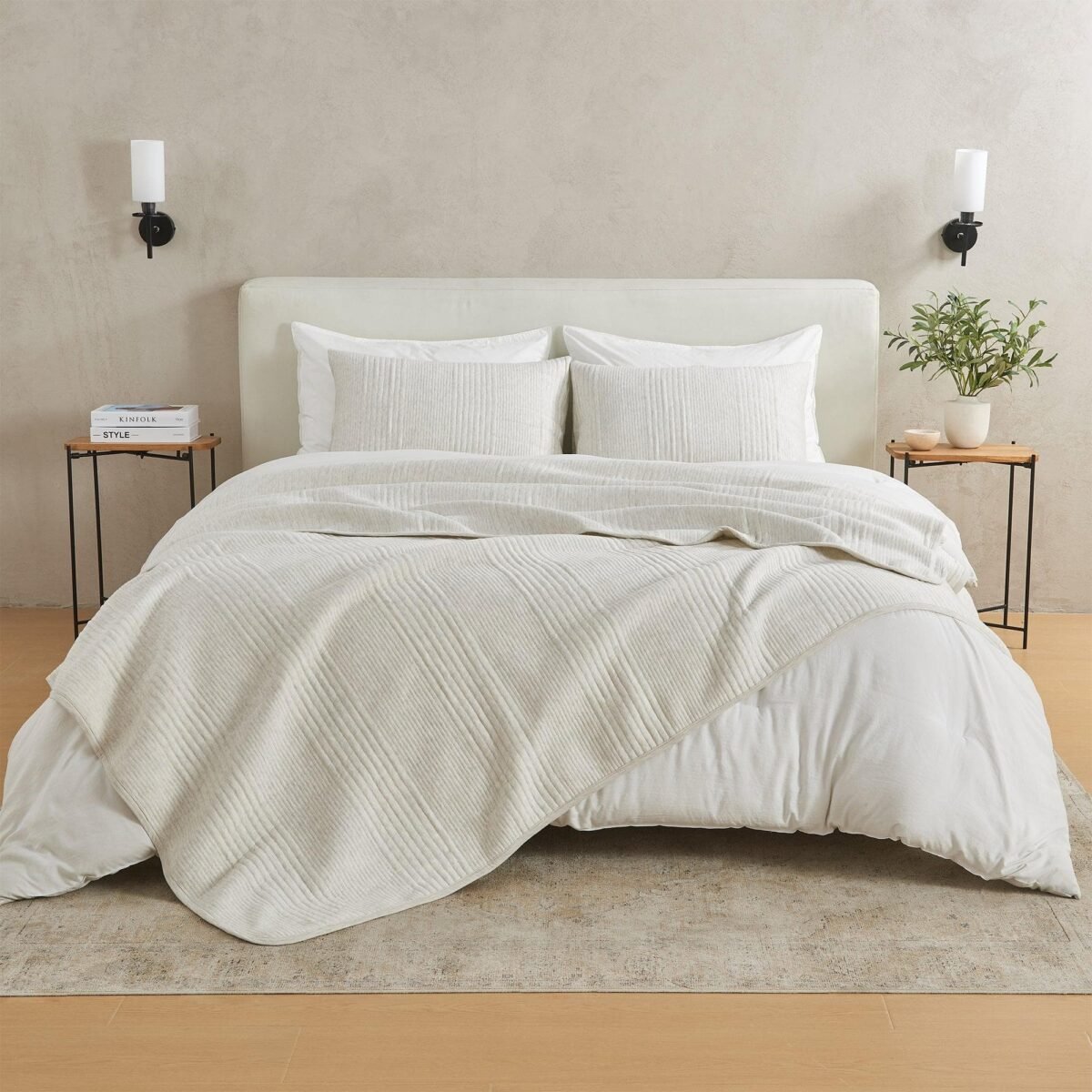 3 Piece Jersey Knit Quilt Set - Natalie Collection - Image 1