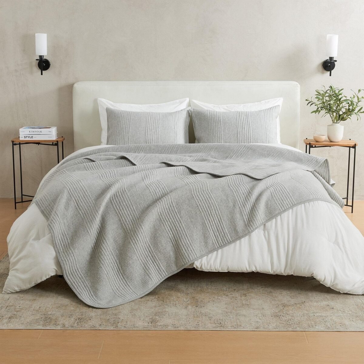 3 Piece Jersey Knit Quilt Set - Natalie Collection - Image 13