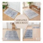 Distressed Moroccan Machine Washable Accent Area Rug 5' x 7' - Neve Collection - Image 3