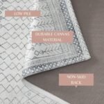 Distressed Moroccan Machine Washable Accent Area Rug 5' x 7' - Neve Collection - Image 9