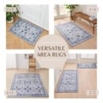 Floral Machine Washable Accent Runner 2'4" x 7' - Matra Collection - Image 3