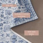 Floral Machine Washable Accent Runner 2'4" x 7' - Matra Collection - Image 4