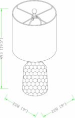 Gulmarrad Textured Ivory Ceramic Table Lamp - Image 8