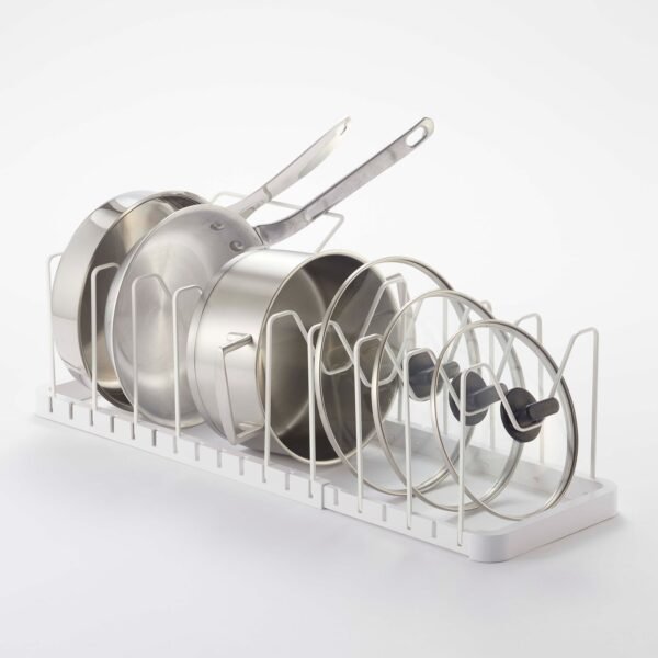 Adjustable Pot Lid Organizer - Steel