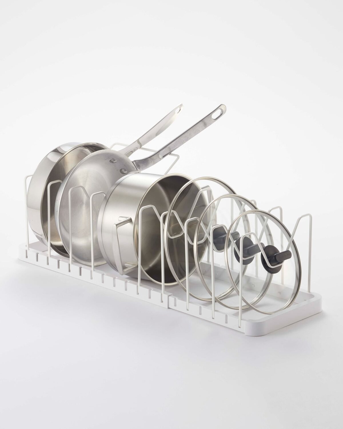 Adjustable Pot Lid Organizer - Steel - Image 1