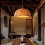 Hand-Weaved Rattan Cocoon Pendant Light - Image 7