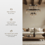 Sidero 3-Tier Round Chandelier - Image 8