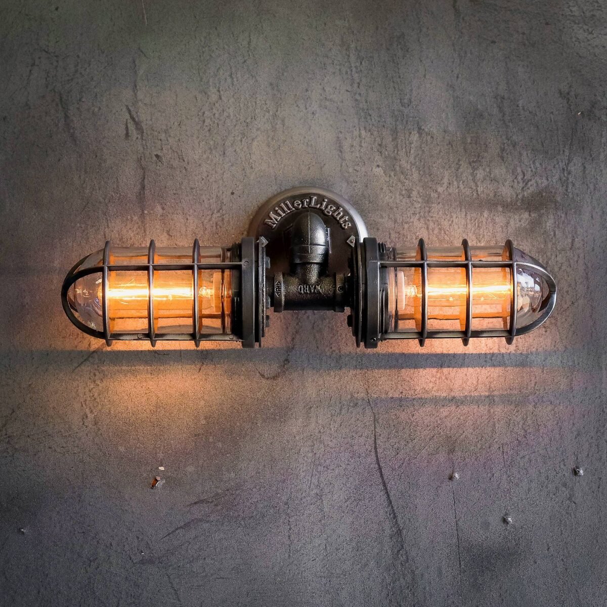 Rustic Industrial Bathroom Vanity Lighting - The Joker - Image 2
