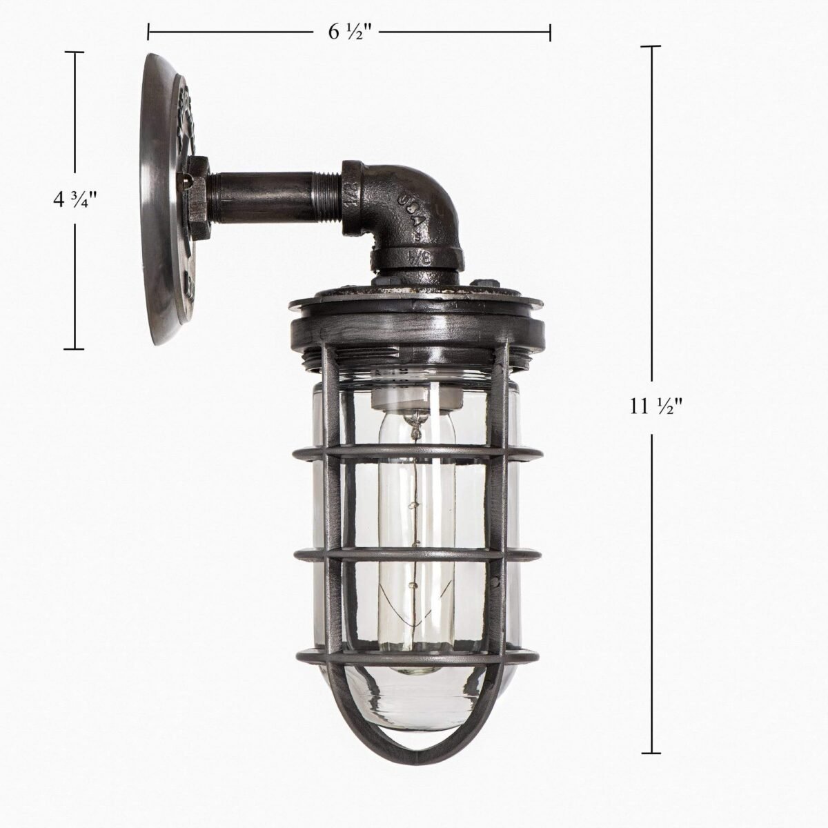 Industrial Wall Sconce - The Ward - Image 2