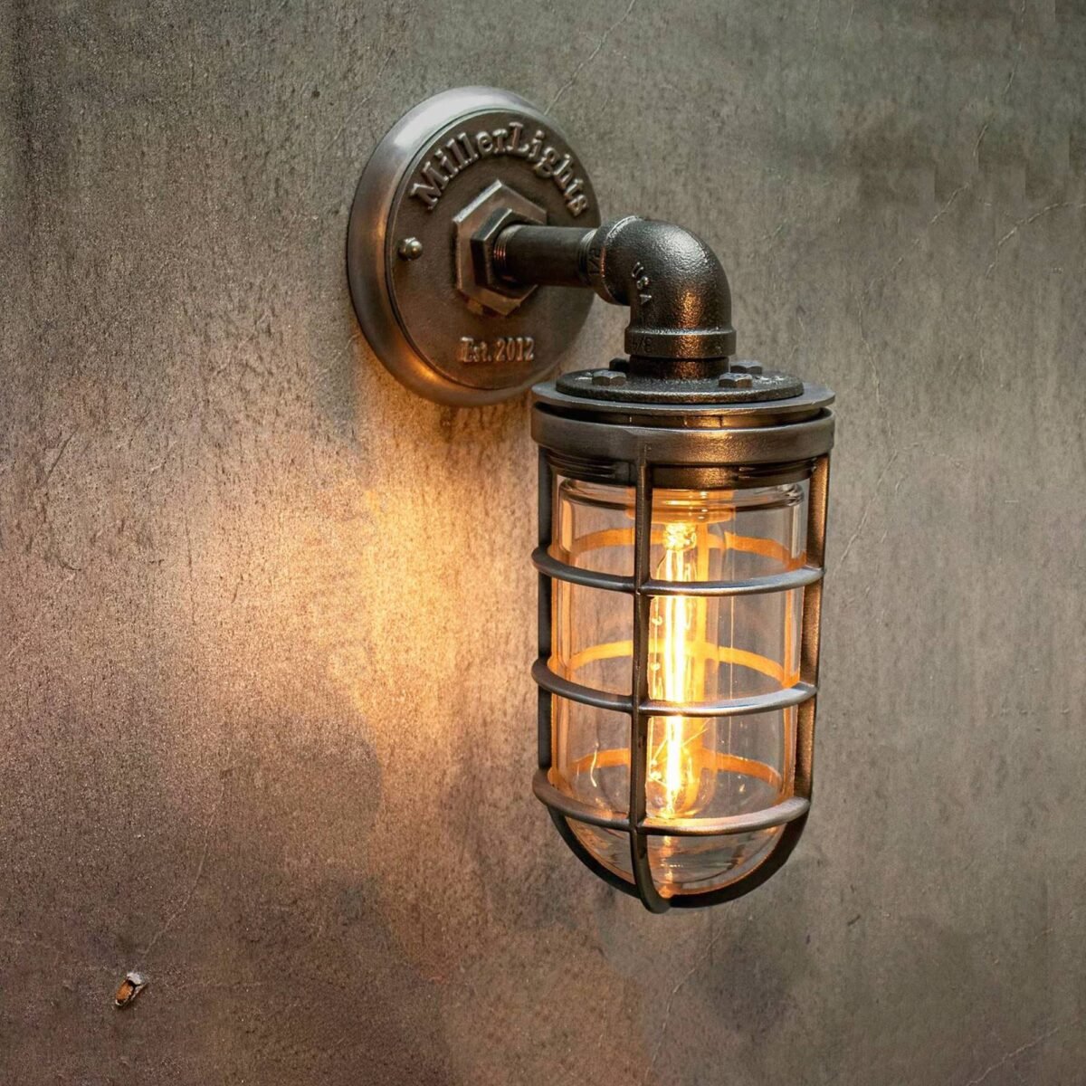 Industrial Wall Sconce - The Ward - Image 1
