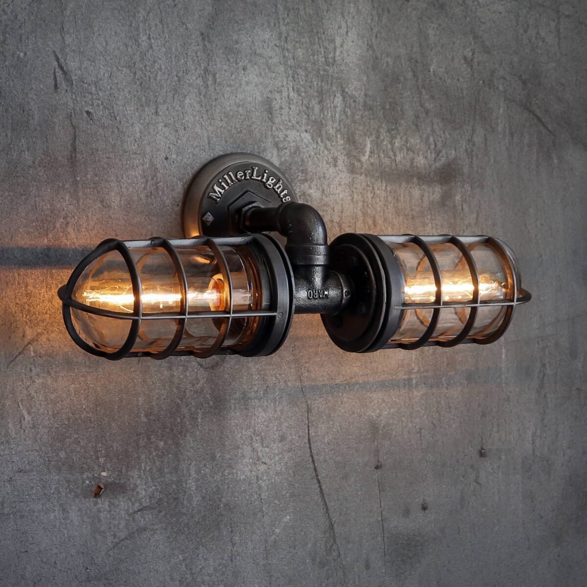 Rustic Industrial Bathroom Vanity Lighting - The Joker - Image 1