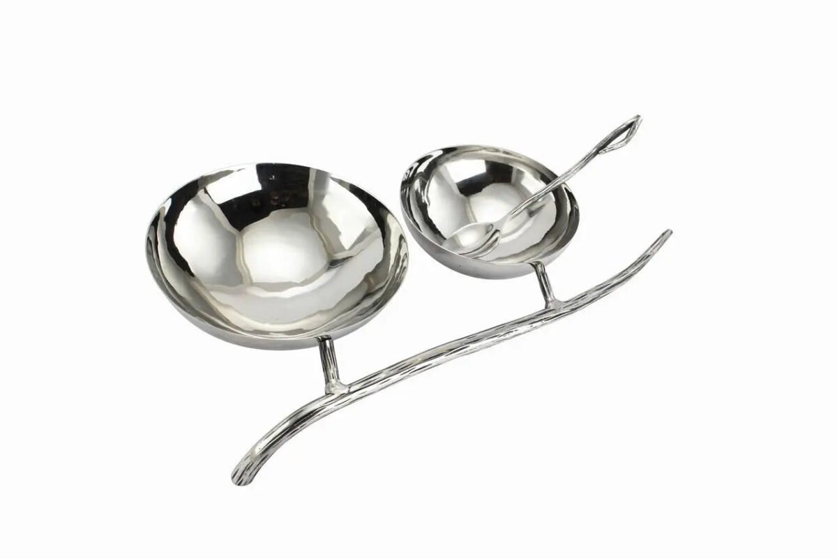 Hammered Branch Nut Bowl - Image 1