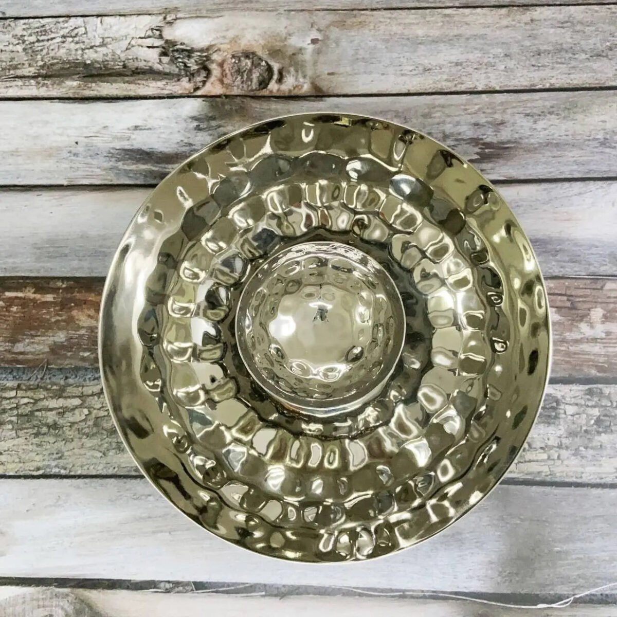 Hammered Chip & Dip Bowl - Image 2