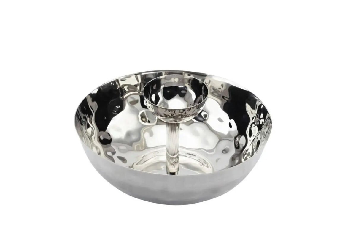 Hammered Chip & Dip Bowl - Image 1