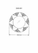 Ipilan Moonj Grass Starburst Round Mirror - Image 8