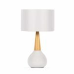 Baugo White Ceramic Table Lamp - Image 2