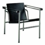 Le Corbusier Basculant Sling Chair (LC1) - Black Leather
