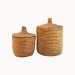 Lidded Palm Laundry/Storage Basket - Image 11