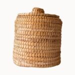 Lidded Palm Laundry/Storage Basket - Image 2