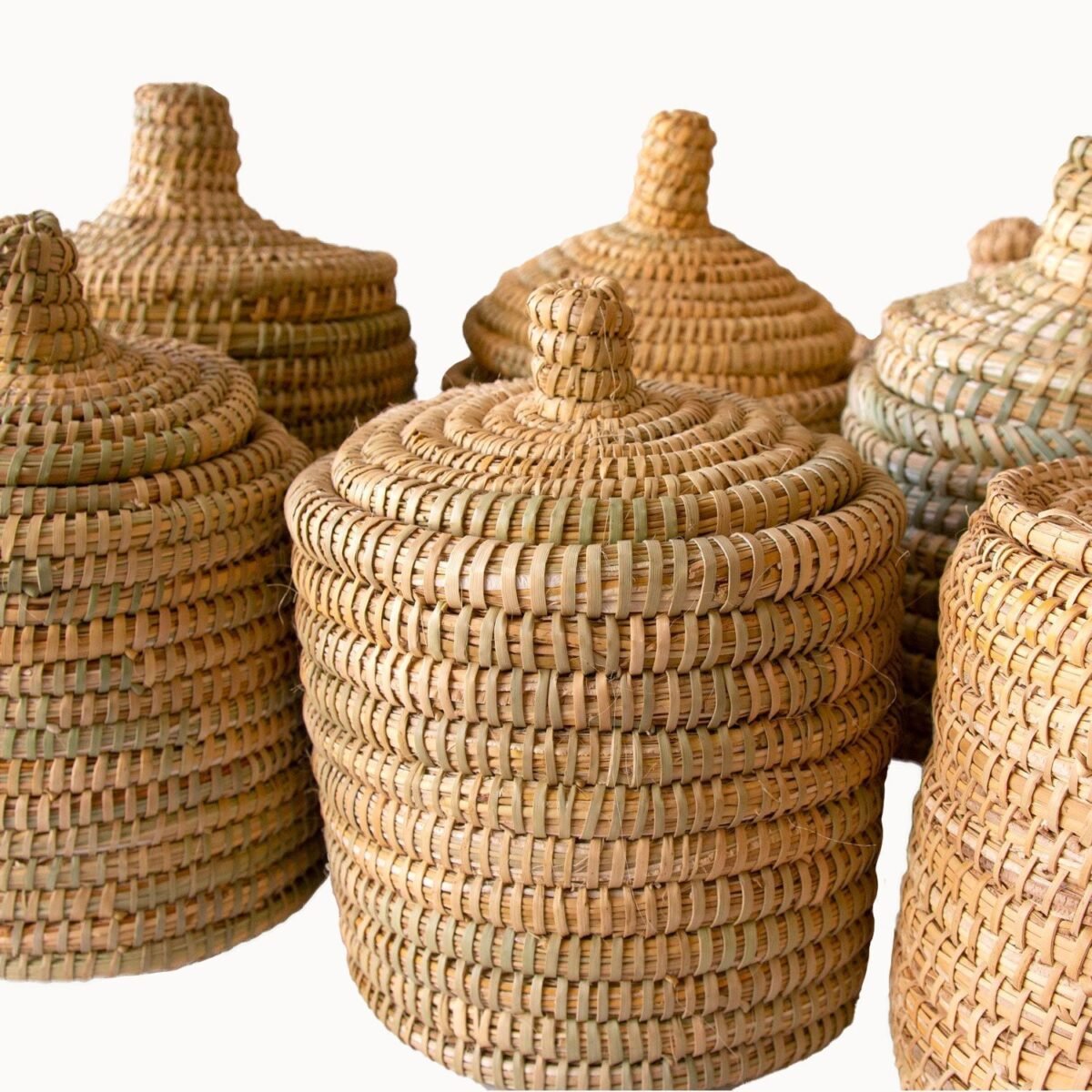 Lidded Palm Laundry/Storage Basket - Image 12