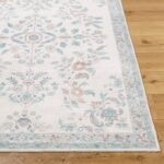 Jeaneen Traditional Light Silver/Sage Washable Area Rug - Image 4