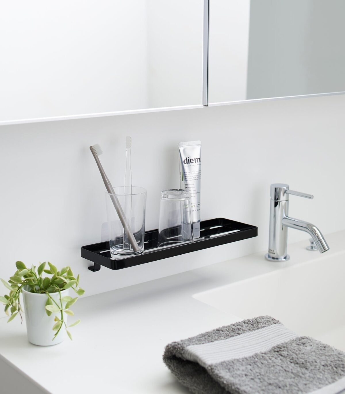 Traceless Adhesive Floating Tray - Steel - Image 9