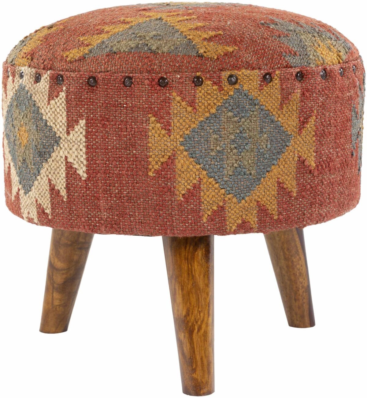 Huttschlag Dark Red Ottoman - Image 4
