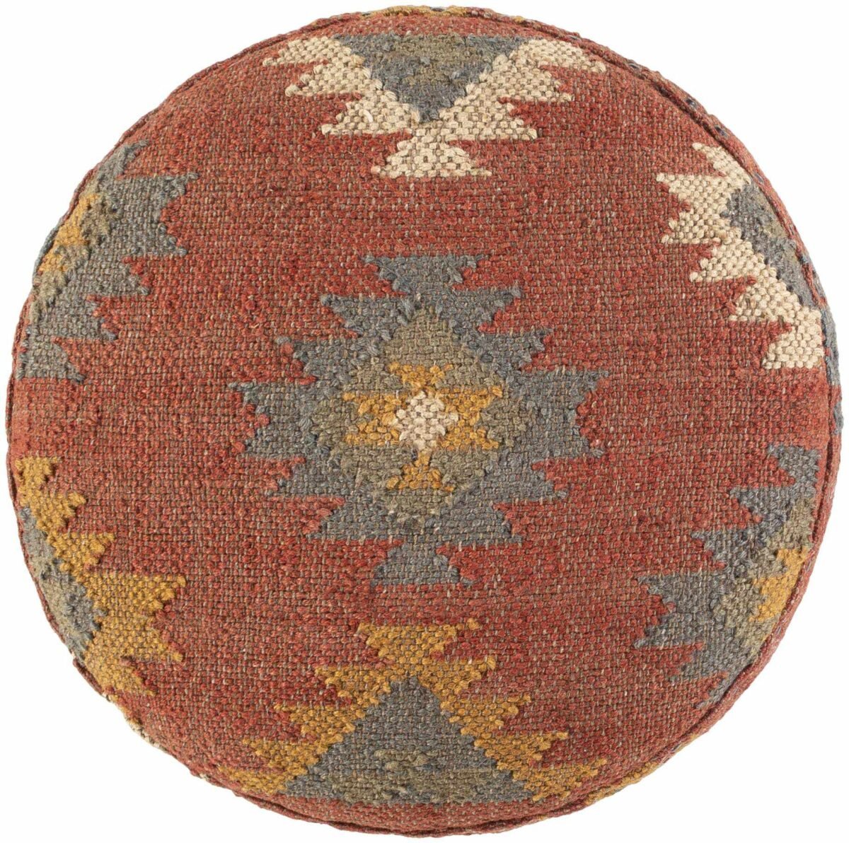Huttschlag Dark Red Ottoman - Image 6