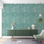Chinoiserie Magnolia Bird Wallpaper Peel and Stick