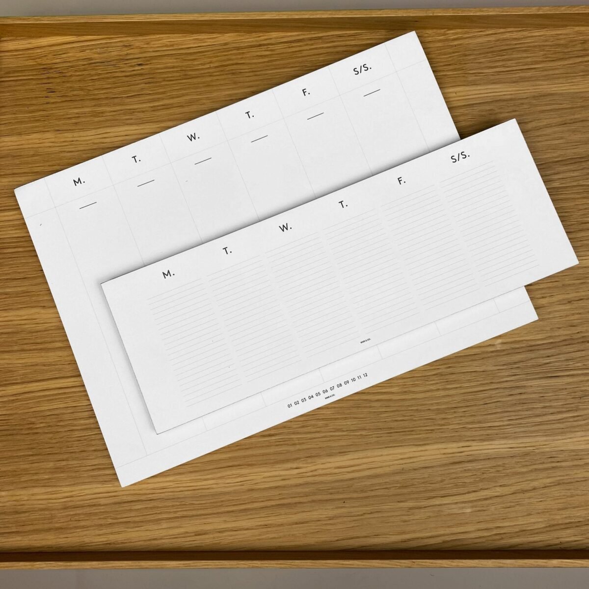 Weekly Desk Planners edged in Gold, Yellow, or Blush - Image 3
