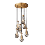 Pulcher Glass Tears Chandelier