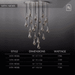 Pulcher Glass Tears Chandelier - Image 7