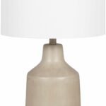 Quezon Beige Resin Table Lamp
