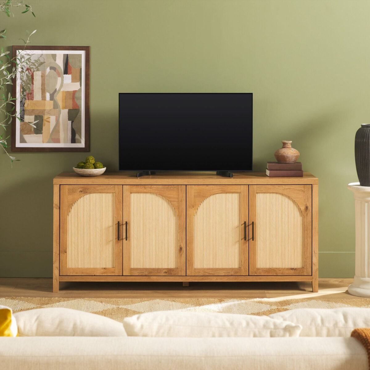 Sasha Modern Reeded Sideboard / TV Stand - Image 1