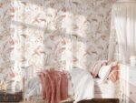Watercolor Boho Pink Flamingo Wallpaper | Tropical Leaves Background - Image 6