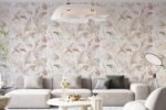 Watercolor Boho Pink Flamingo Wallpaper | Tropical Leaves Background - Image 8