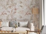 Watercolor Boho Pink Flamingo Wallpaper | Tropical Leaves Background - Image 7