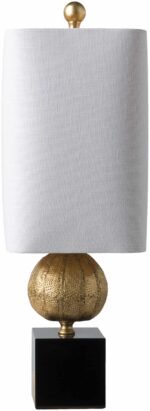 Watsonville Gold & Blac Resin Table Lamp