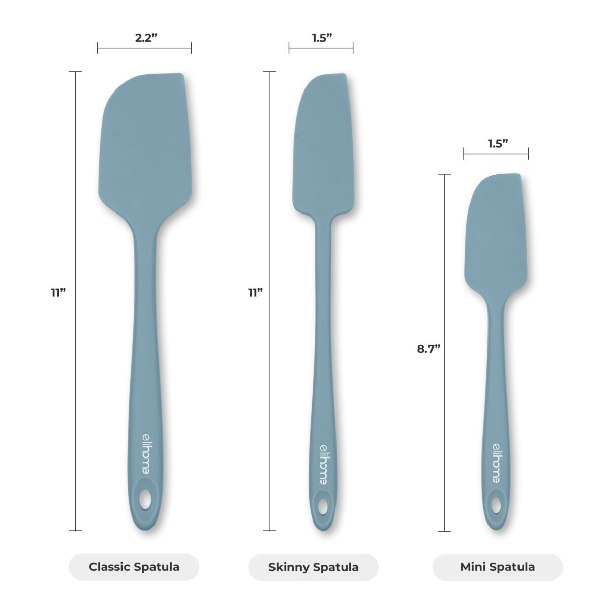 3 Piece Silicone Spatula Set - Red - Image 12