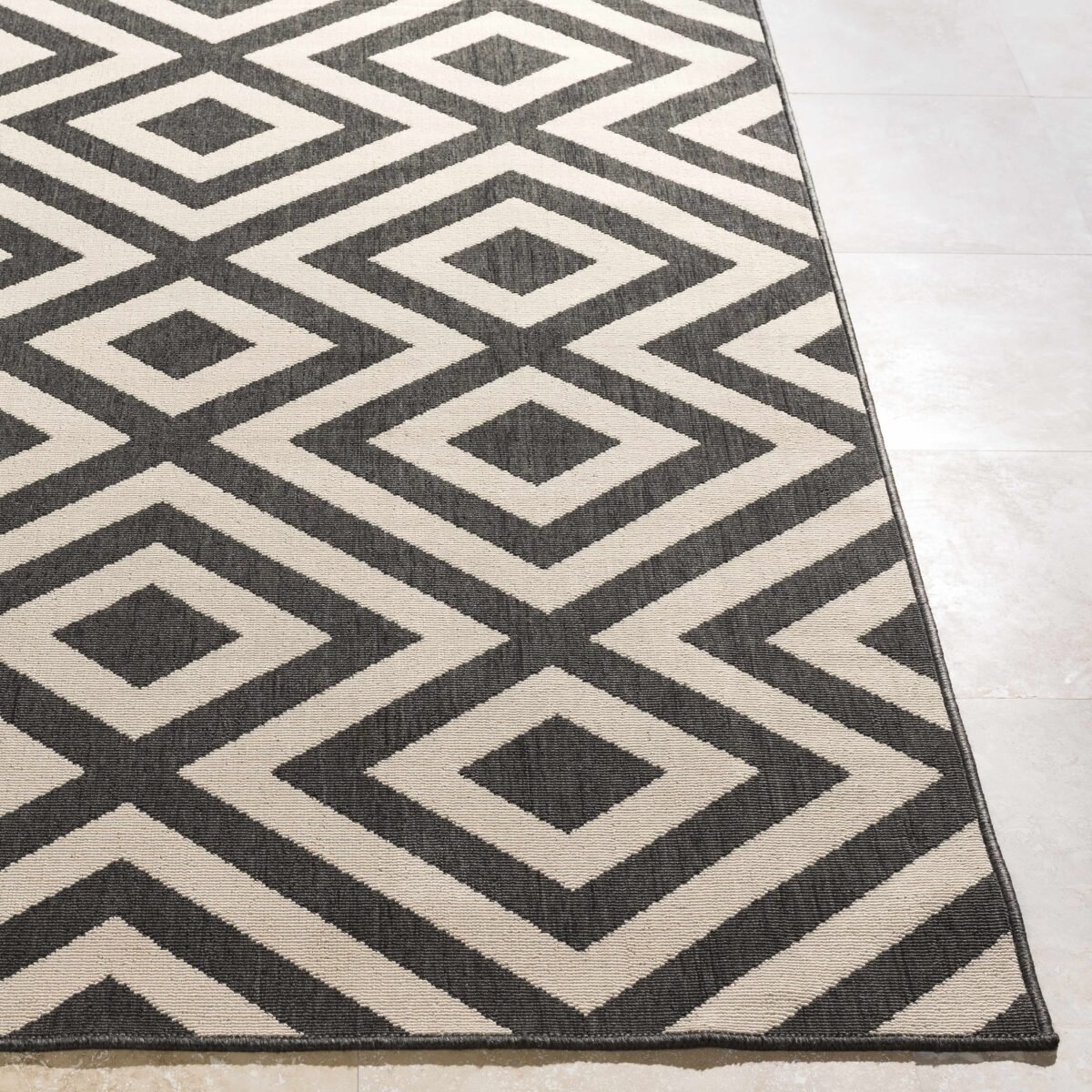 Spilsby Geometric Outdoor Rug - Clearance - Image 3