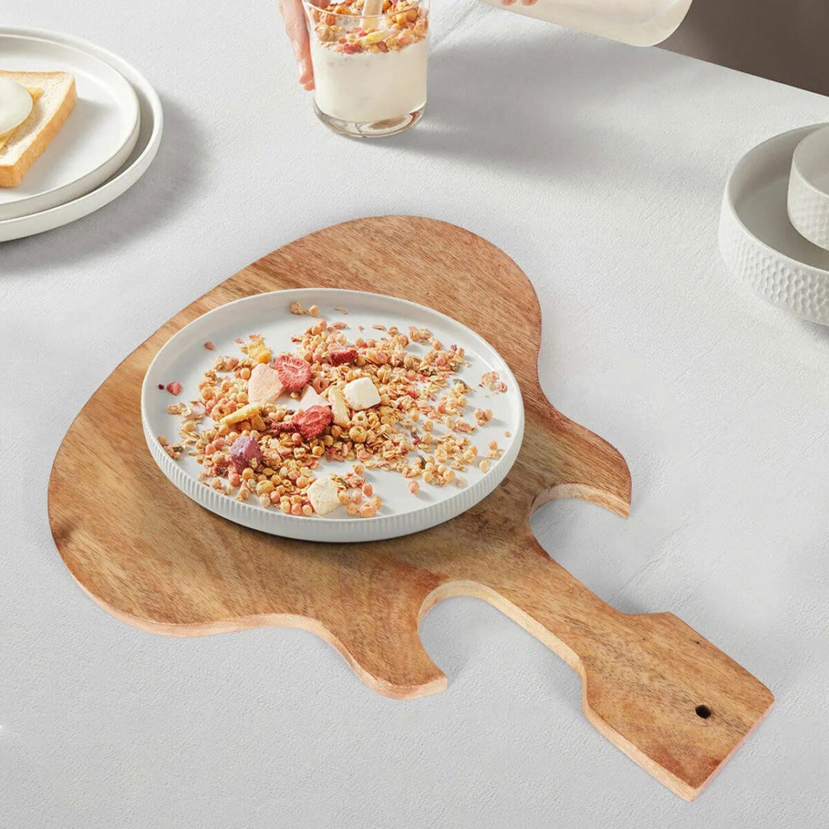 Strings Guitar Mango Wood Charcuterie Board - Image 4