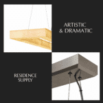 Teva Rectangular Alabaster Chandelier - Image 2