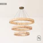 Teva Round Alabaster Chandelier - Image 3